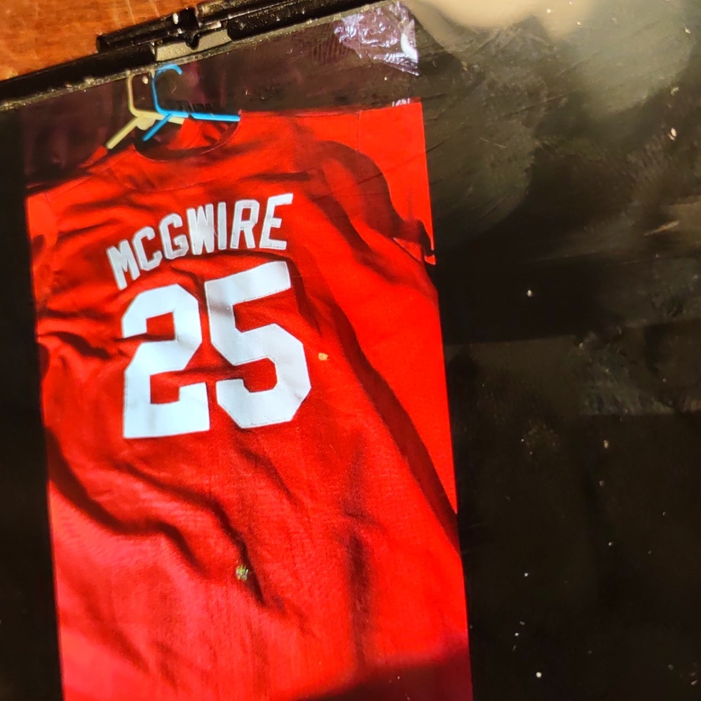 Mark mcguire mlb jersey red and white